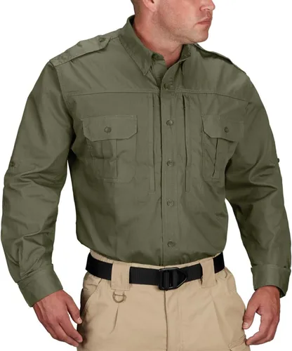 Vista 5 de Propper Men's Long Sleeve Tactical Shirt Caqui