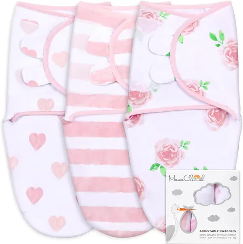 Vista 28 de Mama Cheetah Saco de envolver para bebés prematuros, saco de dormir orgánico para bebés prematuros, manta para envolver prematuros, envolturas