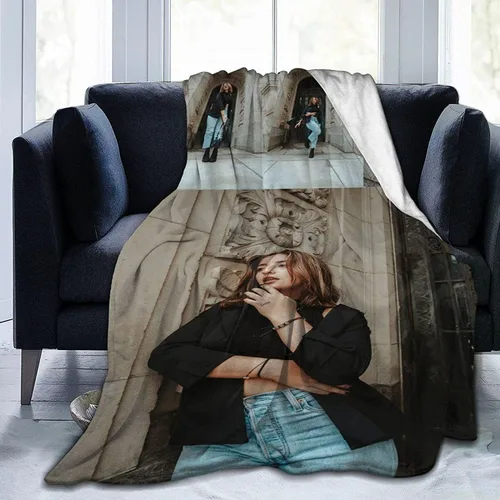 Vista 20 de HooSo Manta Personalizada para Cama con Fotos y Texto, Mantas Personalizadas con Collage de Fotos para Regalo de Cumpleaños Familiar y Boda, Collage