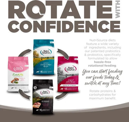 Vista 5 de NutriSource Alimento seco para perros mayores, pollo y arroz, 4 libras