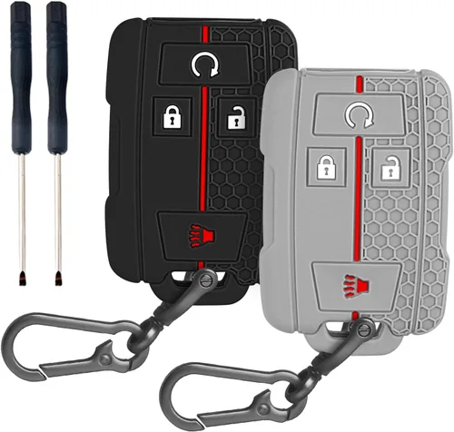 Vista 17 de QBUC - Funda para llavero Chevy con llavero (A: negro)