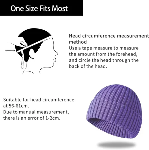 Vista 23 de Gorro de invierno para hombre y mujer, gorro de lana de punto para actividades al aire libre y uso diario