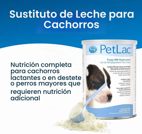 Vista 2 de petlac Leche en Polvo para cachorros, 10.5-onzas
