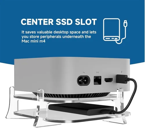 Vista 4 de Práctico soporte de escritorio de acrílico conveniente para portátil pequeño con mejora la ventilación y la disipación de calor