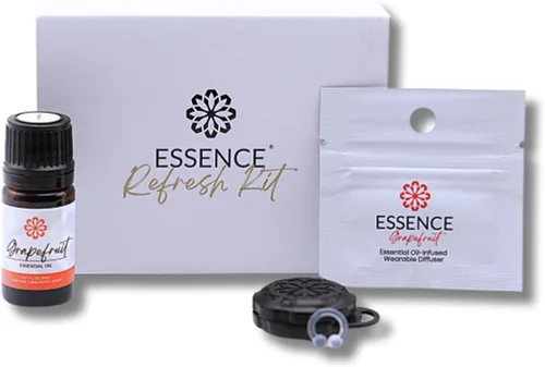 Vista 30 de Essence - Difusor nasal de aromaterapia portátil, anillo de nariz de aceite esencial de bergamota, inhalador de silicona para apoyo del estrés