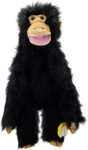 Vista 2 de The Puppet Company - Primates medianos - Juguete chimpancé, negro