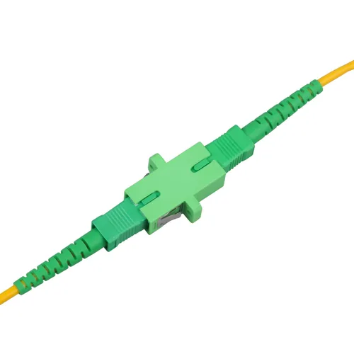 Vista 5 de Acoplador óptico de fibra óptica SC verde adaptador de fibra óptica monomodo SC, hembra SC a SC hembra APC acoplador óptico de fibra de modo único