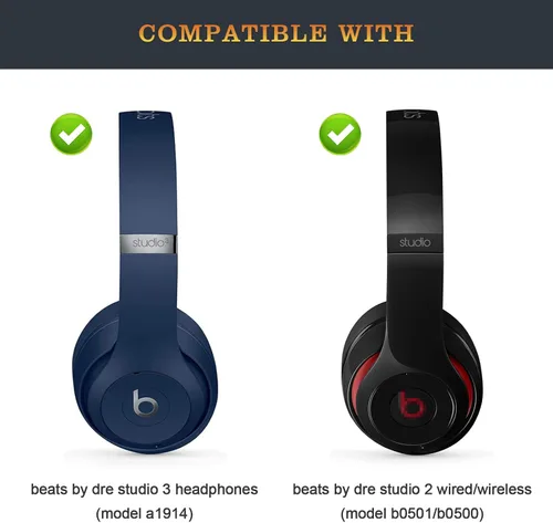 Vista 2 de Studio 3 Diadema igual que la banda de arco original Studio3, accesorios de repuesto compatibles con Beats por Dr. Dre Studio3 inalámbricos/A1914