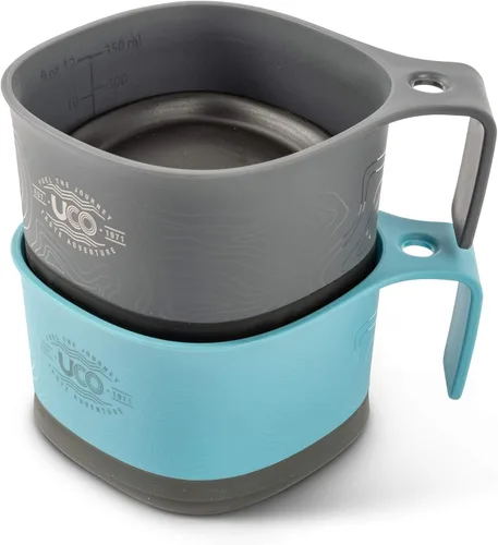 Vista 5 de UCO Vaso plegable para camping, mochilero y senderismo, 12 onzas (paquete de 2)