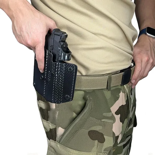 Vista 5 de OWB Concealment Holster - Outside The Waistband Holster - fits Walther PDP Compact 4.5
