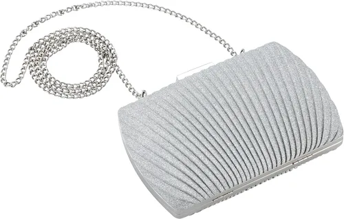 Vista 5 de Bolso de mano dorado, bolsos de mano dorados para mujer, para noche, boda, cóctel, fiesta, bolsa de noche, bolso cruzado de hombro