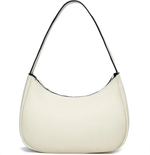 Vista 7 de BAIKELI Bolso de hombro en forma de media luna para mujeres, pequeño bolso al hombro clásico retro, de estilo embrague, bolso tipo hobo, bolso