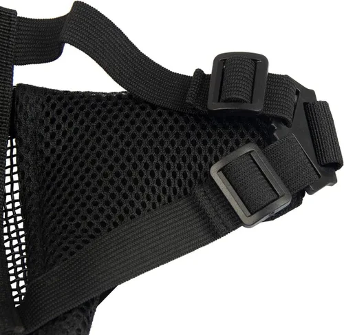 Vista 6 de Máscara de malla de acero negro de media cara Airsoft [plegable]