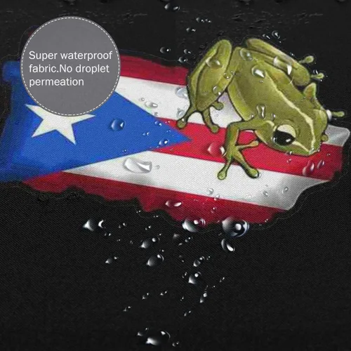 Vista 5 de Puerto Rico Y El Coqui - Cortina de ducha, juego de cortinas de baño con ganchos, poliéster, 72 pulgadas de alto x 60 pulgadas, opacas, unisex