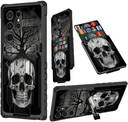 Vista 38 de Funda para Samsung A13 5G, Galaxy A13 5G con tarjetero desmontable atril resistente a prueba de golpes funda protectora para Samsung Galaxy A13 Gato