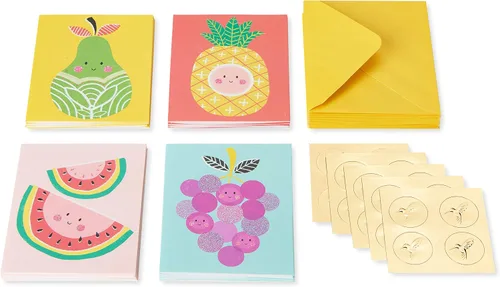 Vista 2 de Papyrus - Tarjetas en blanco con sobres, motivos de frutas (20 unidades)