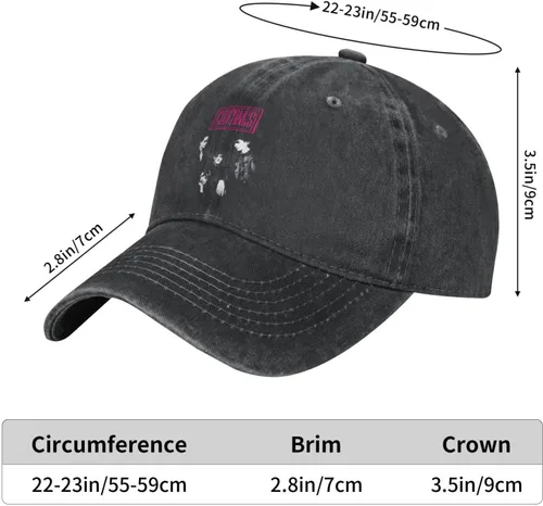 Vista 7 de Caif%Anes - Gorra de mezclilla para papá, de algodón, vintage, ajustable, unisex, ajustable, casquette, lavada, moda, novedad, Negro