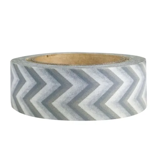 Vista 6 de Wrapables Cinta adhesiva japonesa a rayas Washi - Rayas cortas negras y multicolor