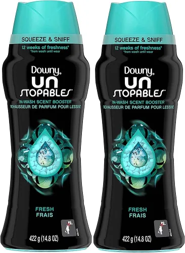 Vista 50 de Downy Unstopables - Perlas potenciadoras de aroma de lavandería para lavadora, exuberante, 10 onzas (paquete de 4)