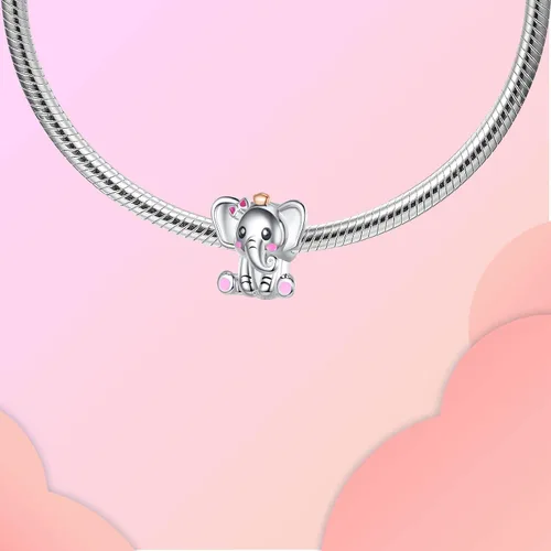 Vista 2 de Dijes familiares de joyería para mujer, plata de ley 925, para pulseras, collares, día de San Valentín, día de la madre, regalo de joyería para mujer