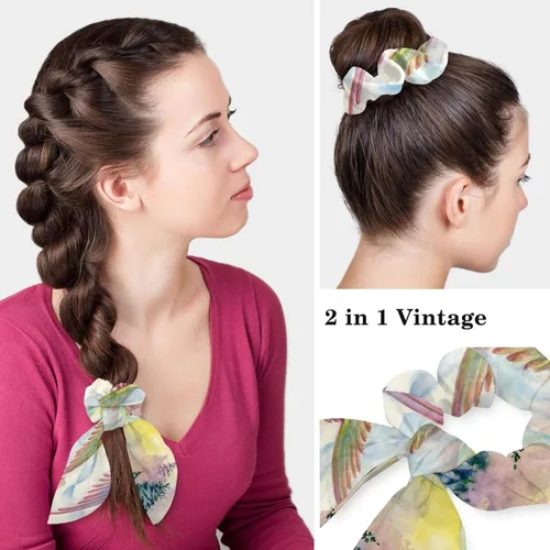Vista 5 de Working Cap with Buttons Sweatband Ribbon Tie Back Bouffant Hats, Black Cartoon Anchor Sailboat