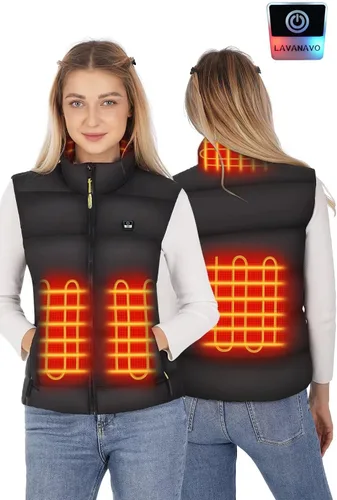 Vista 8 de RUNSOAR 2024 Space SuitHeat Reflection, Heated Vest for Women, 10000mAh Battery Pack Included,Composite Carbon Fiber Jacket