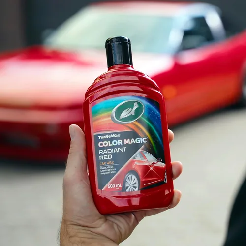 Vista 6 de Turtle Wax 52711 Color Magic Cera para Pintura de Coche Restaura Color y Brillo Rojo 500 ml
