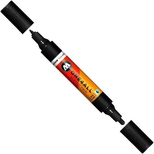 Vista 18 de Molotow ONE4ALL - Marcador acrílico de doble bomba, puntas de 0.059 in y 0.157 in, luz Amazonas, 1 cada uno (227.423)