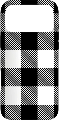 Vista 22 de Buffalo Plaid Black White Phone Case for iPhone 17