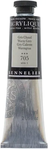 Vista 34 de Sennelier Extra-Fine Artists' Acrílico, 2.0 fl oz, Anthraquinone Blue S5, 2.02 Fl Oz (Paquete de 1)