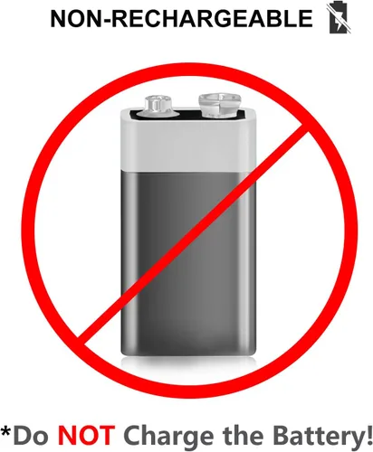 Vista 2 de Enegitech Batería de litio de 9 V, batería de 9 voltios, 1200 mAh, no recargable para detector de humo, alarma de incendios, detector de monóxido