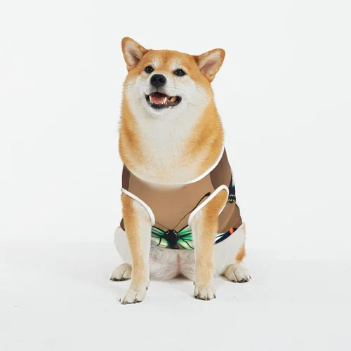 Vista 15 de Chaqueta clásica de ansiedad para perros, ropa cómoda para mascotas para gatos y perros, abrigo solar de corazón de dibujos animados para perros