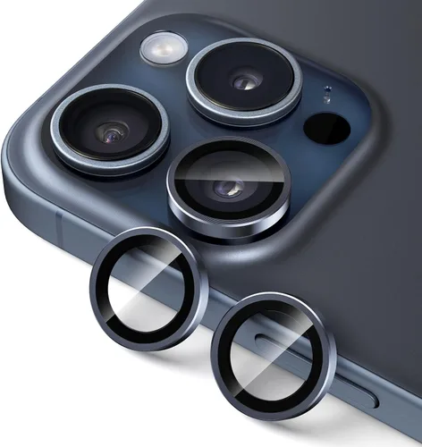 Vista 12 de UARMOR - Protector de lente de cámara compatible con iPhone 17, 16 y 16 Plus: vidrio templado 9H y cubierta de aluminio, transparente HD, kit
