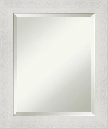 Vista 37 de Amanti Art - Espejo de baño blanco para sobre lavabo, espejo de tocador rectangular blanco de 35x45 para gabinete, marco moderno extragrande, se