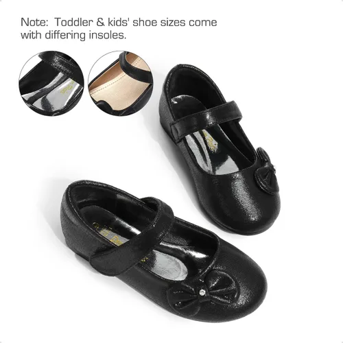 Vista 4 de DREAM PAIRS Zapatos de vestir Mary Jane para niñas pequeñas, uniformes escolares para niñas, zapatos de bailarina con lazo