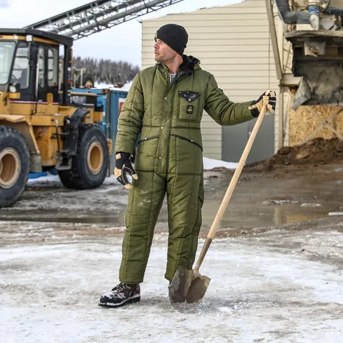 Vista 7 de RefrigiWear Iron-Tuff Insulated Coveralls with Hood, -50F Comfort