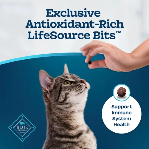 Vista 7 de Blue Buffalo Tastefuls - Comida natural para gatos adultos, control de peso, bolsa de 7 libras