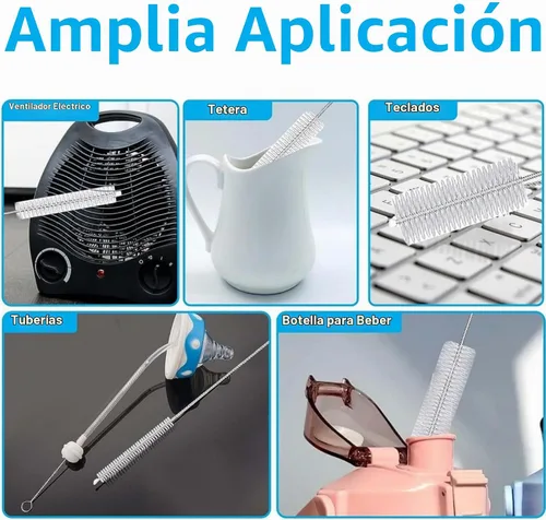 Vista 7 de Pajita de repuesto compatible con Stanley Iceflow de 30 oz con tapa abatible, pajitas de bebida transparentes reutilizables con cepillo limpiador