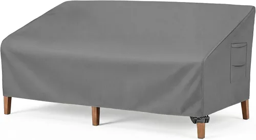 Vista 8 de Vailge Funda para Sofá de Patio de Servicio Pesado, 100% Impermeable Funda para Sofá de Exterior de 3 Plazas, Fundas para Muebles de Jardín y Patio