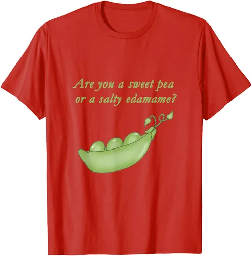Vista 28 de ¿Eres un guisante dulce o edamame salado? Camiseta, Negro