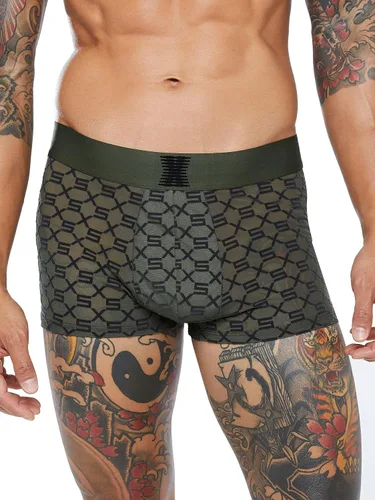 Vista 5 de Savage x Fenty Traje de baño con monograma flocado Savage X para hombre