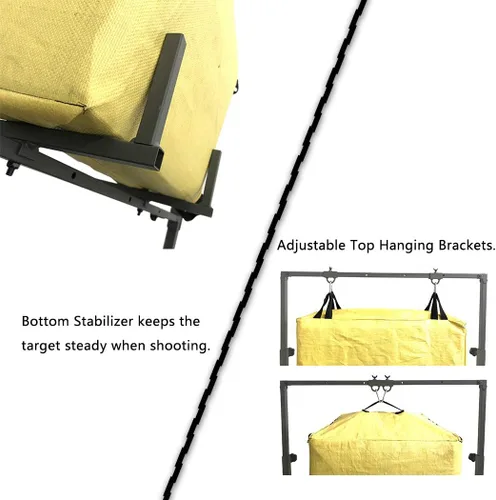 Vista 7 de Highwild Soporte de tiro con arco para bolsa de objetivos, bloque de espuma, rango más grande, multifunción, flexible, duradero