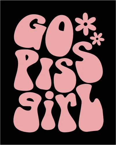 Vista 8 de Go Piss Girl Arte de Pared Trendy Arte de Pared Divertido Idea de Regalo Lindo Decoración de Apartamento Impresión de Baño Rosa Decoración