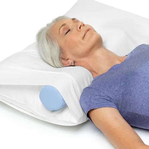 Vista 4 de OPTP The Original McKenzie - Almohada cervical de 20 pulgadas para dormir