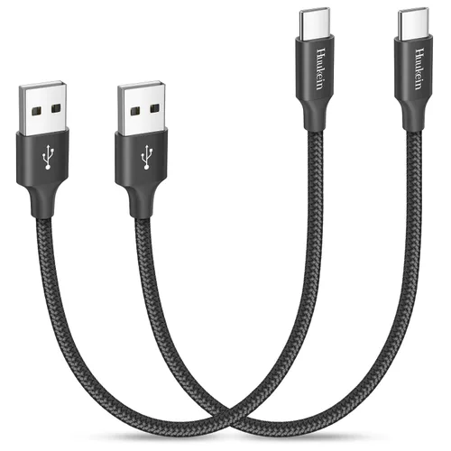 Vista 11 de Cable USB C de 10 pies, largo USB A a USB C de carga rápida, cable de carga Negro trenzado para iPhone 17 Air 16 15 Pro Max Plus, para Samsung
