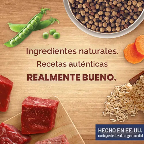 Vista 7 de Nutrish Rachael Ray - Alimento seco para perros adultos, receta de carne de res, guisantes y arroz integral, bolsa de 5 libras
