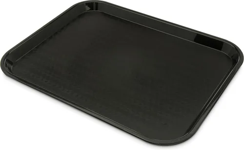 Vista 2 de Carlisle FoodService - Bandejas de cafetería negras y naranjas (17.87 x 14 x 0.98 pulgadas)