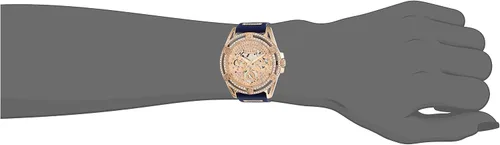 Vista 2 de GUESS Reloj para mujer de 1.575 in - Correa azul esfera de oro rosa caja en tono oro rosa, Azul
