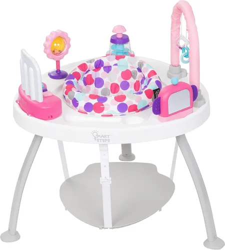 Vista 21 de Smart Steps® Explore N’ Play 5 en 1 de asiento de actividad a elevador, Azul Safari Divertido Blue Safari Fun