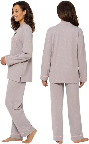 Vista 35 de PajamaGram Conjunto de pijama para mujer – Pijama para mujer, jersey novio, 100% algodón